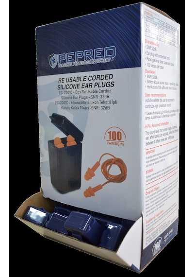 Gürültü Önleyici Silikon Kulak Tıkacı | Pepreq EC-2001C