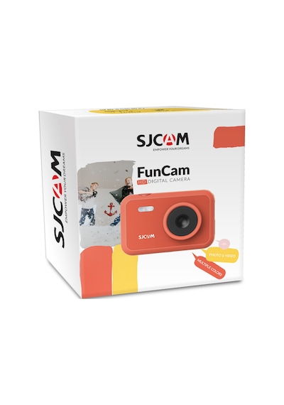SJCAM FunCam Çocuk Kamerası FullHD 1080p 12MP 2.0” Ekran 650mAh Fotoğraf Makinesi Bulut Desenli Beyaz