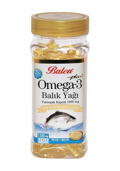 Omega 3 Balık Yağı 500 Mg 100 Kapsül Tse Helal Sertifikalı
