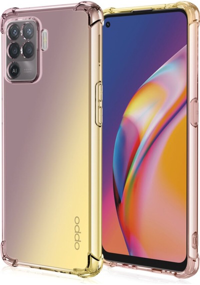 Oppo Reno 5 Lite Kamera Korumalı Antişok Airbag Köşe Korumalı Silikon Şeffaf Kapak