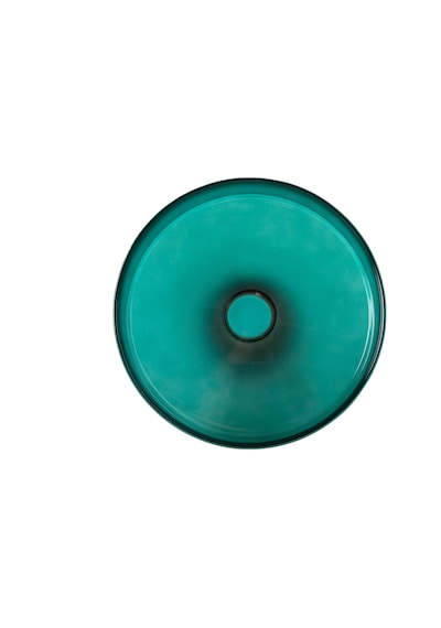 Mudo Home Colors Ayaklı Cam Sunum 18cm- Yeşil Çok Renkli