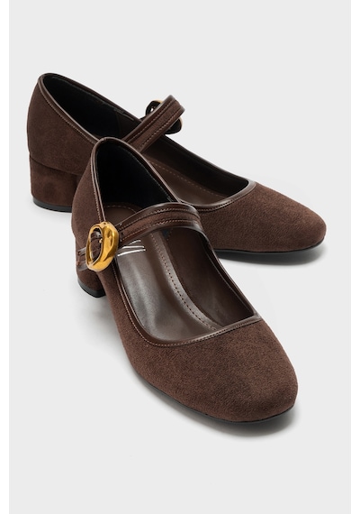 Luvi Shoes Merel Kahverengi Süet Kadın Topuklu Ayakkabı Luvi Shoes Merel Kahverengi Süet Kadın Topuklu Ayakkabı