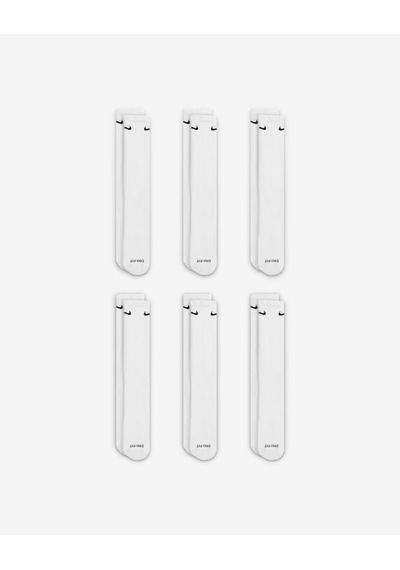 Nike Everyday Plus Destekli Antrenman Crew Çorapları 6 Çift Beyaz Sx6897-100