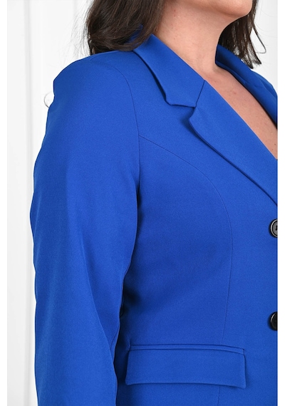 Kadın Astarlı Büyük Beden Blazer Ceket 0101-1 001