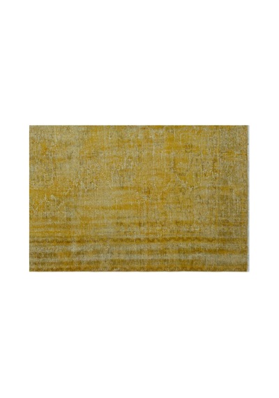 El Dokuması Vintage Yün-pamuk Sarı Halı 24299 193 X 280 Cm