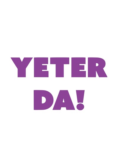 Yeter Da Araba Sticker 17x17 Cm Mor