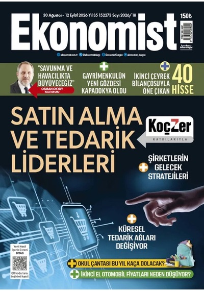 Ekonomist Dergi 30 Ağustos - 12 Eylül 2026