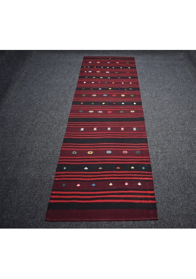 Zehra Abla Halı Yeni El Dokuması Başyapıt Malatya Yolluk Yün Kilim 7224 Çok Renkli