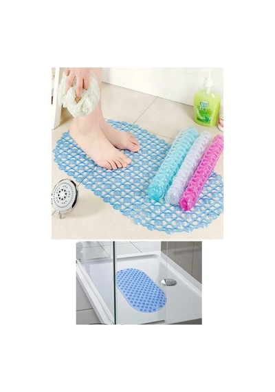 Yeni Ürün Çok Amaçlı Banyo İçin Kaydırmaz Paspas 63 X 36 Cm Beyaz - 836147713 Beyaz