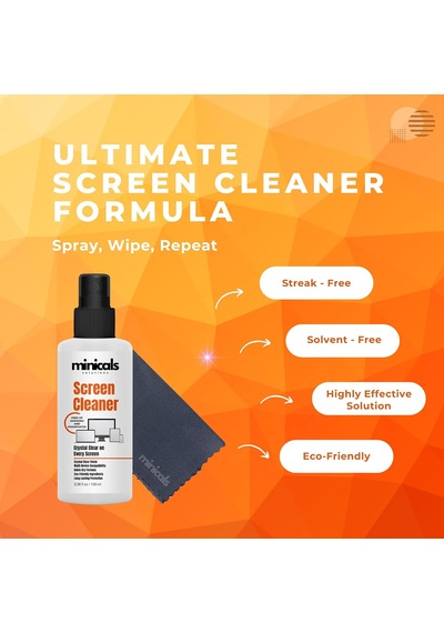 Lexroo Telefon, Tablet Ve Bilgisayar İçin Ekran Temizleyici Sprey & Mikrofiber Bez 100ml