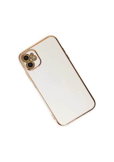 Apple Uyumlu  iPhone 12 Kılıf Volet Silikon - Beyaz 0.2M-Çok Renkli