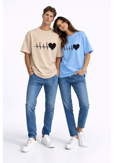 Nevermınd Sevgili Kombini Kalp Ritmi Baskılı Çift Tişört Oversize Unisex Partner Kombin Çift Seti Bej-bebe Bej-bebe Mavi Bej-bebe Mavi Nevermınd Sevgili Kombini Kalp Ritmi Baskılı Çift Tişört Oversize Unisex Partner Kombin Çift Seti Bej-bebe Bej-bebe Mavi Bej-bebe Mavi