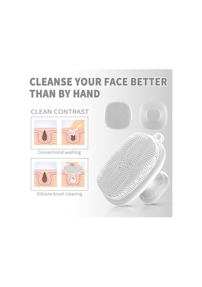 Silikon Yüz Temizleyici, Kadınlar Ve Erkekler İçin Yüz Temizleme Peeling Fırçası, Manuel Yüz Temizleme Fırçası, Yüz Yıkama Fırçası, Temizleme Ve Peeling İçin Eksfoliyatör Yüz Masajı Beyaz Silikon Yüz Temizleyici, Kadınlar Ve Erkekler İçin Yüz Temizleme Peeling Fırçası, Manuel Yüz Temizleme Fırçası, Yüz Yıkama Fırçası, Temizleme Ve Peeling İçin Eksfoliyatör Yüz Masajı Beyaz