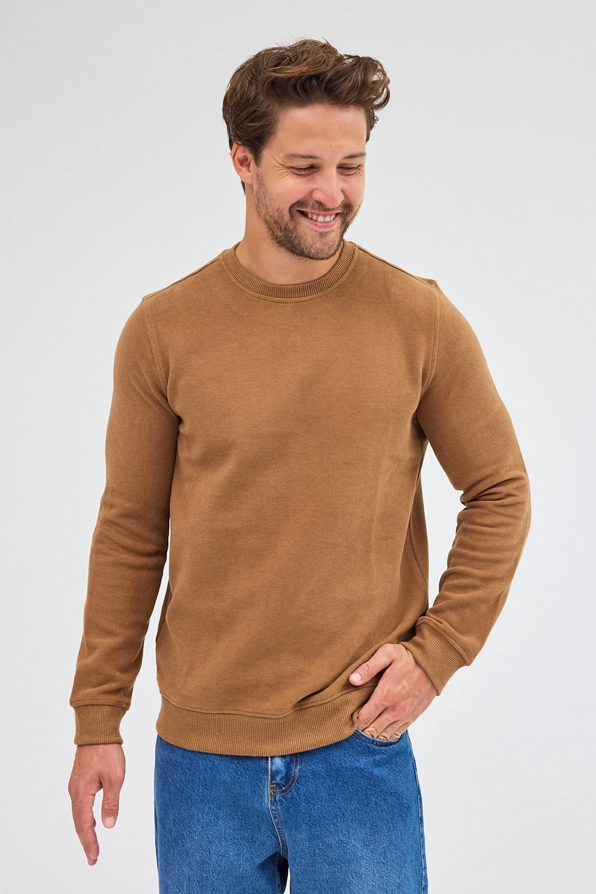 İmza Açık Kahverengi Uzun Kol Bisiklet Yaka Düz Pamuklu Comfort Fit Sweatshirt 1013255150 - Açık Kahverengi İmza Açık Kahverengi Uzun Kol Bisiklet Yaka Düz Pamuklu Comfort Fit Sweatshirt 1013255150 - Açık Kahverengi