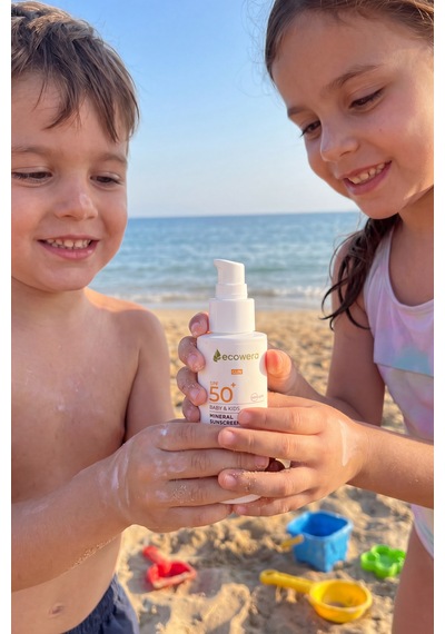 Ecowera Spf50+ Baby&Kids Mineral Güneş Kremi 100 Ml