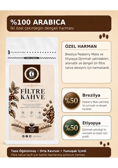 Premium Öğütülmüş Filtre Kahve 500 G