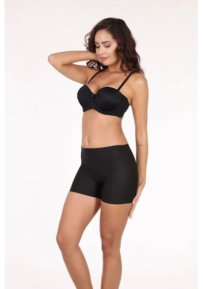 Fit Women Lazer Kesim Yüksek Bel ı Şort Korse 4403 Siyah