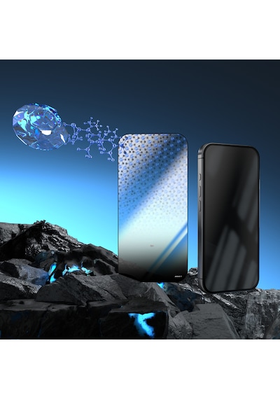 Apple Uyumlu   iPhone 17 Pro Max Tam Kaplayan Antistatik Nano Kesim Parlak Seramik Ekran Koruyucu