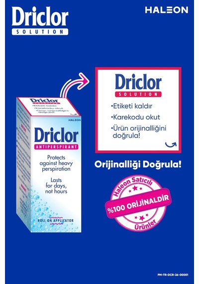 Driclor Aşırı Terleme Önleyici Antiperspirant Roll-on 20ml + Çanta Hediye