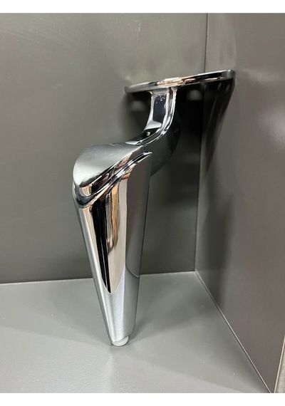 Belek Metal Ayak 25cm Krom Koltuk Dolap Komidin Şifonyer Modern Tv Ünite Modern Mobilya Puf Gümüş