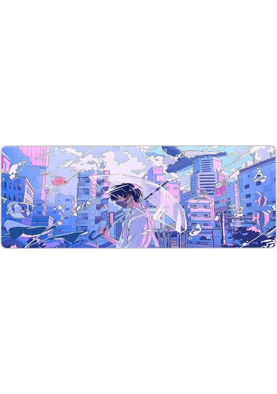 Gaming Oyuncu Xl Mouse Pad Kaydırmaz Dikişli 80 30 Cm Mousepad 4