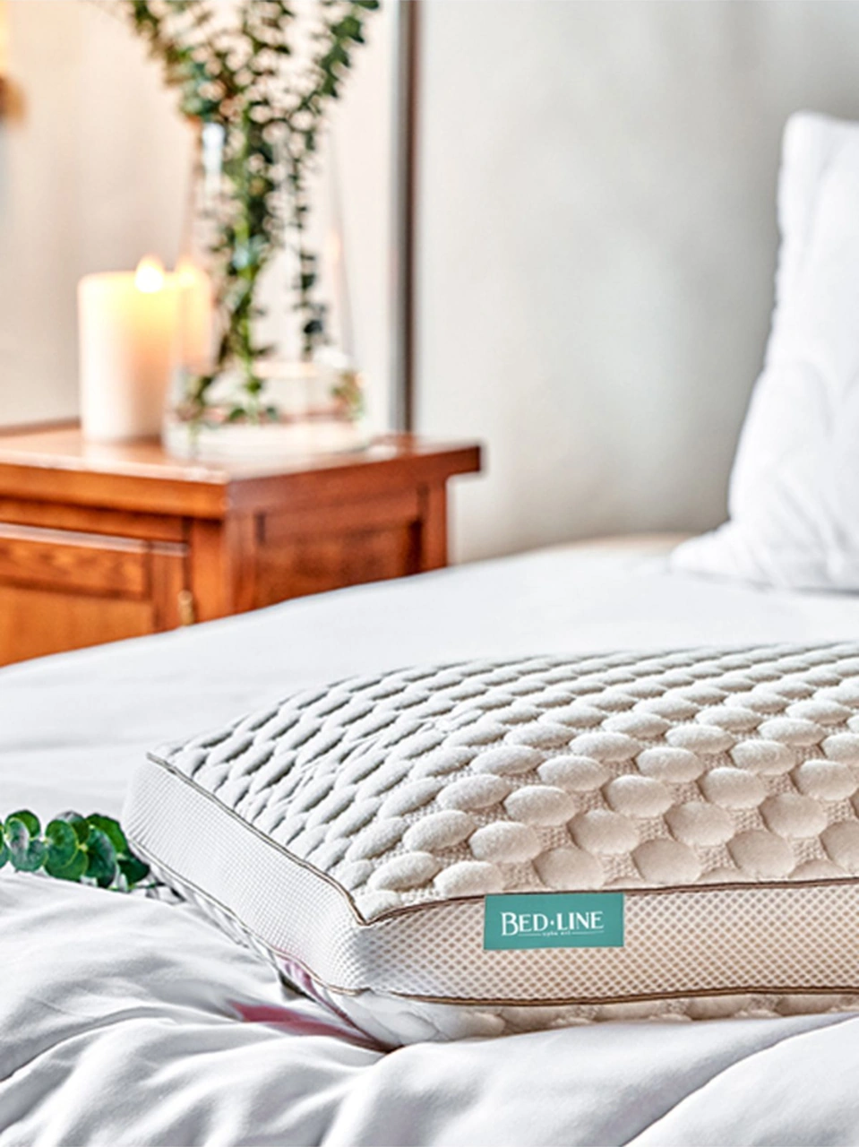 Bedline Visco Callagene Yastık 40 60 Cm Beyaz
