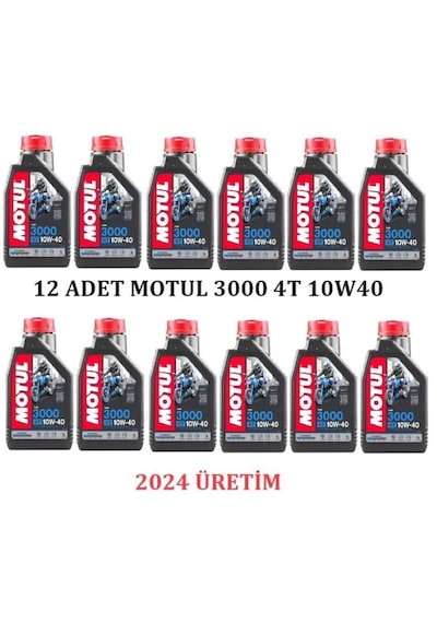 Motul 3000 10W-40 4T Motosiklet Motor Yağı 12x1 L