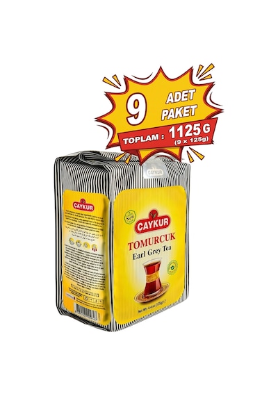 Tomurcuk Kokulu Çay Poşet Ambalaj 125 Gr. Dokuzlu Paket