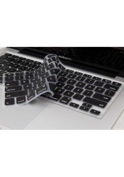 Apple Uyumlu MacBook Neo 13inç A18 Pro A3404 Q Klavye Koruyucu Silikon Ped Siyah