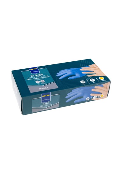 Nitril Pudrasız Mavi Eldiven 100lü Small Tarı