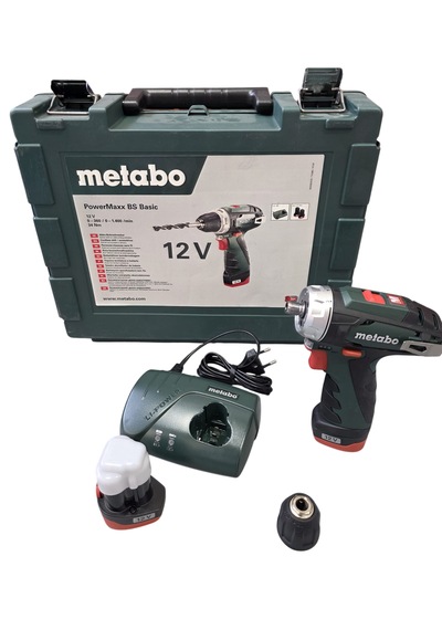 Metabo Powermaxxbs Basıc 12v 2.0 Amper Akülü Matkap Plastik Çantalı
