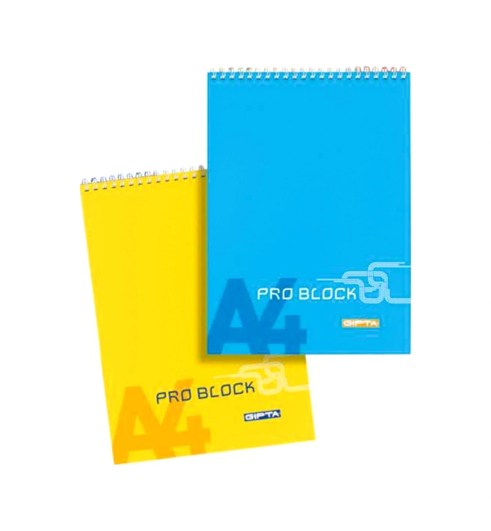 A4 Bloknot Pro-block Spiralli Karton Kapak Çizgili 40 Yaprak 3-1397000-2181 12 Li Paket Karışık
