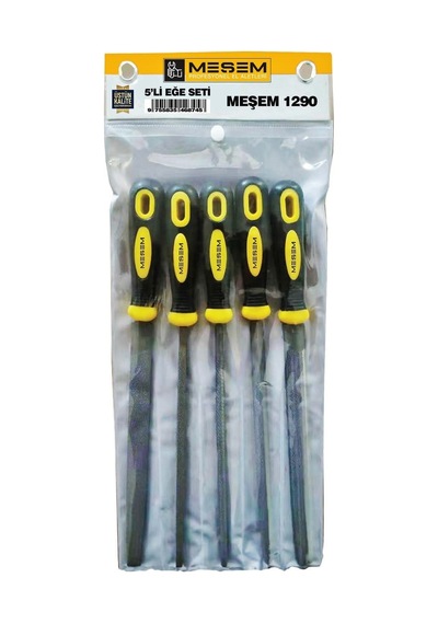 Yuvarlak Üçgen Balık 200 MM 5 Parça Eğe Seti 8