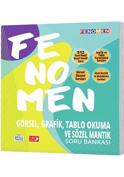 Fenomen 8. Sınıf Görsel Grafik Tablo Okuma Ve Sözel Mantık Soru Bankası