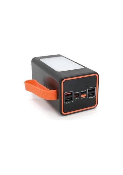 Acl 50.000 Mah Dijital Göstergeli Powerbank 22.5w Hızlı Şarj Destekli Batarya - Kampçı Bataryası Siyah