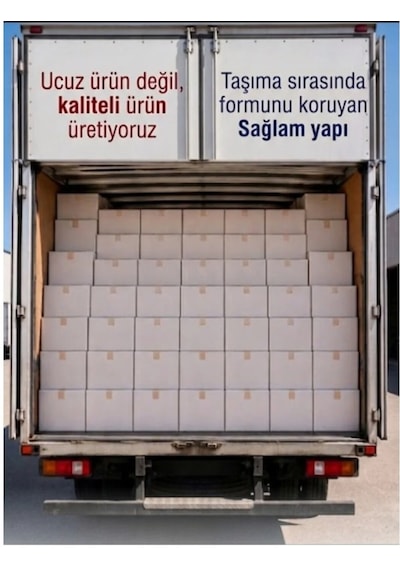 Çeyiz Taşıma Kolisi 60 40 30cm 5 Adet Çift Oluk Sert Beyaz Karton