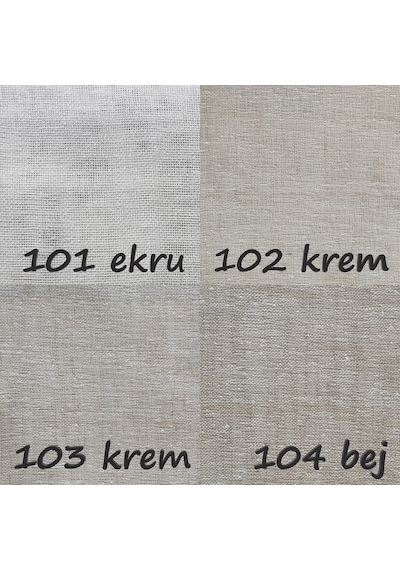 Katlamalı Keten Tül Stor Perde (444106741)