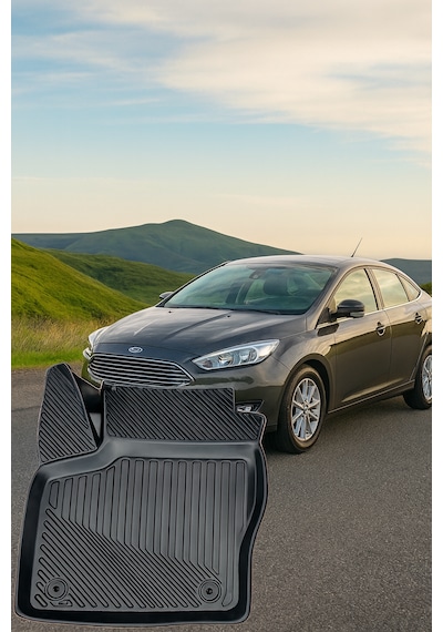 Ford Focus 3.5 2015-2018 Uyumlu 3d Oto Paspas Premium