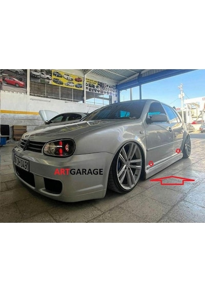 Golf 4 Ince Çizgili Düz Model Marşpiyel Takımı-fiberglass-boyasız