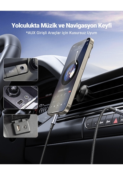 Ugreen Usb-c To Aux Jak Ses Kablosu 3.5mm Audio Adapter Hi-fi Stereo, 1 Metre, 20192