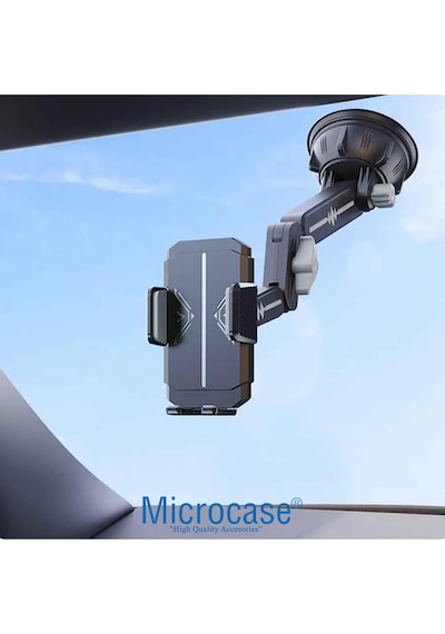 Microcase Tır Kamyon Otobüs Otomobil İçi Vantuzlu Ayarlanabilir 360 Dönerli Telefon Tutucu - Al5076 1