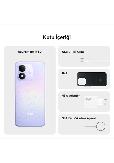 Xiaomi Redmi Note 17 5G 6 GB 256 GB (Xiaomi Türkiye Garantili)