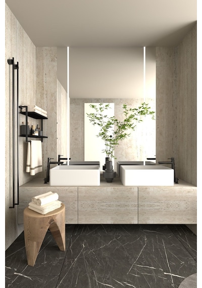 Aju 2 Katlı Raf Havluluk Kitaplık Aksesuar Ev Banyo Mutfak Düzenleyici Çok Amaçlı Raf Geniş Aralık Siyah