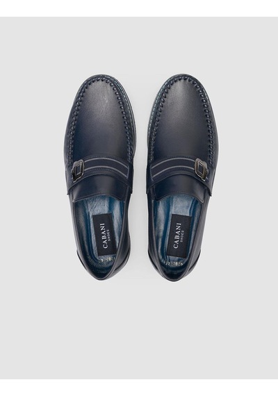 Cabani Miramar %100 Hakiki Deri Lacivert Erkek Loafer