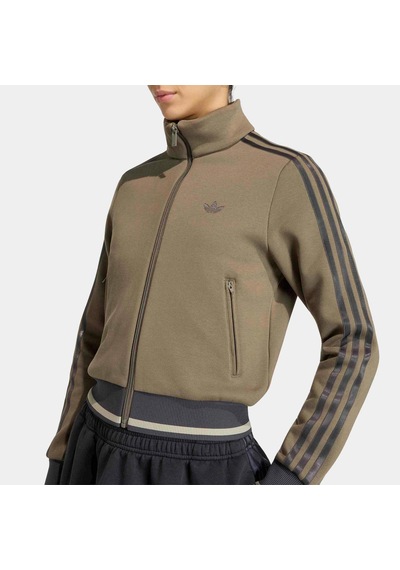 Adidas Engineered Rib Firebird Kadın Kahverengi Ceket Ks7353