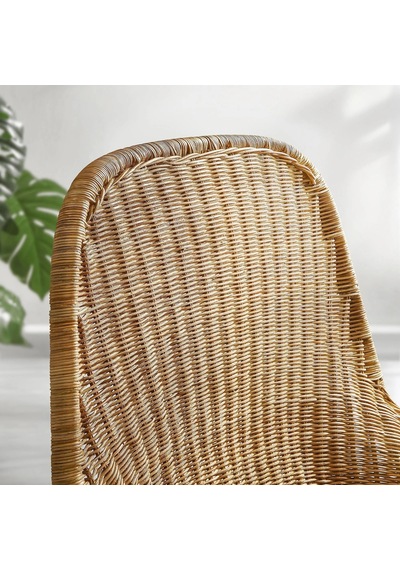 Ikea Beyaz Lüks Berjer Koltuk - Rattan Koltuk