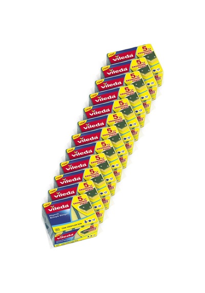Vileda Yeşil Klasik Bulaşık Süngeri 12 x 5'li