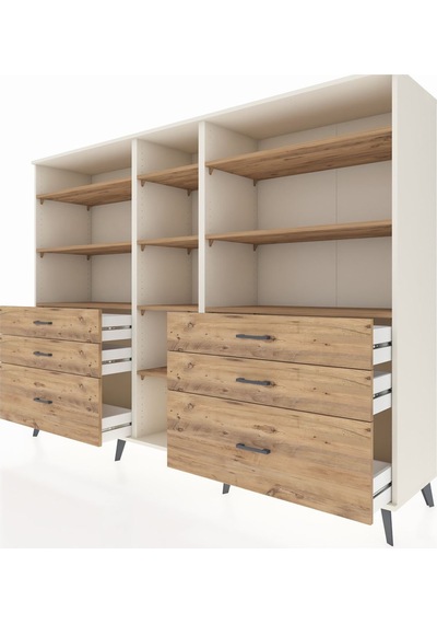 Hyperion Dolap 10 Raflı 6 Çekmeceli 220x44x163 Aytaşı-çam Atlas Çam - Aytası Hyperion Dolap 10 Raflı 6 Çekmeceli 220x44x163 Aytaşı-çam Atlas Çam - Aytası