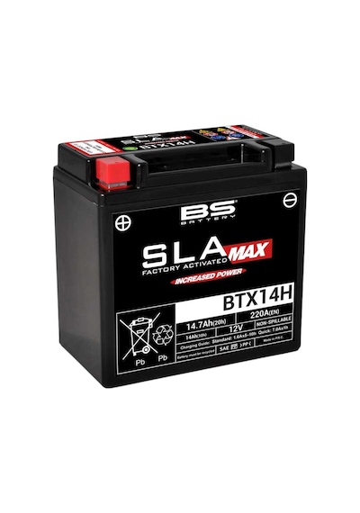 Bs Battery Btx14h  (sla Max) Motosiklet Akü