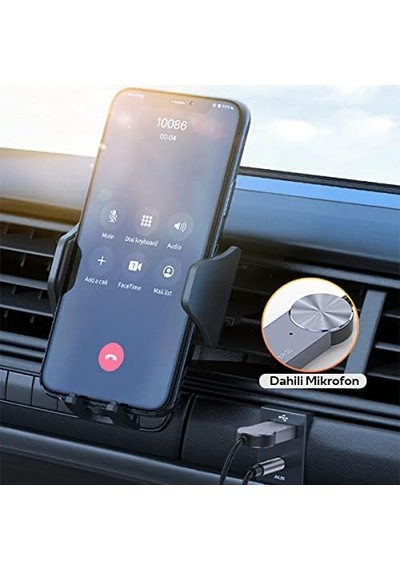 Ayrex Kuulaa Usb Bluetooth 5.0 3.5 Aux Receiver Aux Wireless Araç Kiti